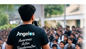 Angelos Impact Speaker Addressing Audience